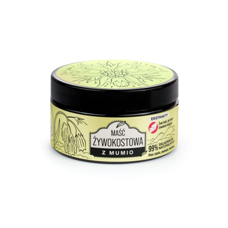 Maść żywokostowa z mumio i minerałami, olejem jojoba, awokado i kokosowym oraz olejkiem bergamotowym na kości, stawy i mięśnie 70ml