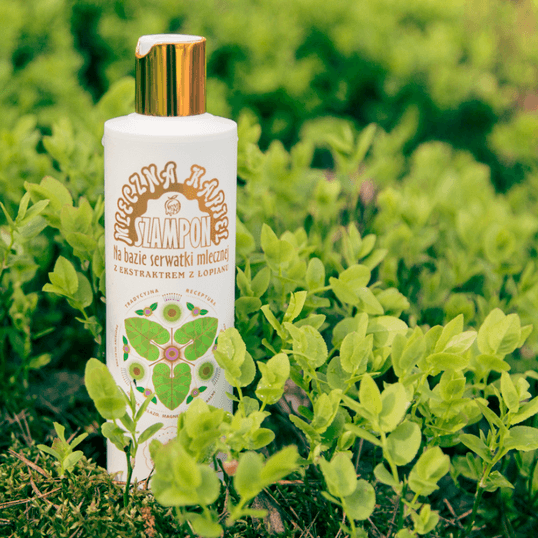 Szampon proteinowy z ekstraktem łopianu na bazie serwatki mlecznej, do włosów osłabionych i wypadających 280ml 1